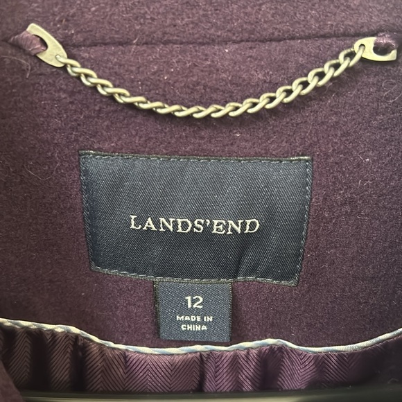 Lands’ End Cashmere & Wool Pea Coat - Picture 6 of 7